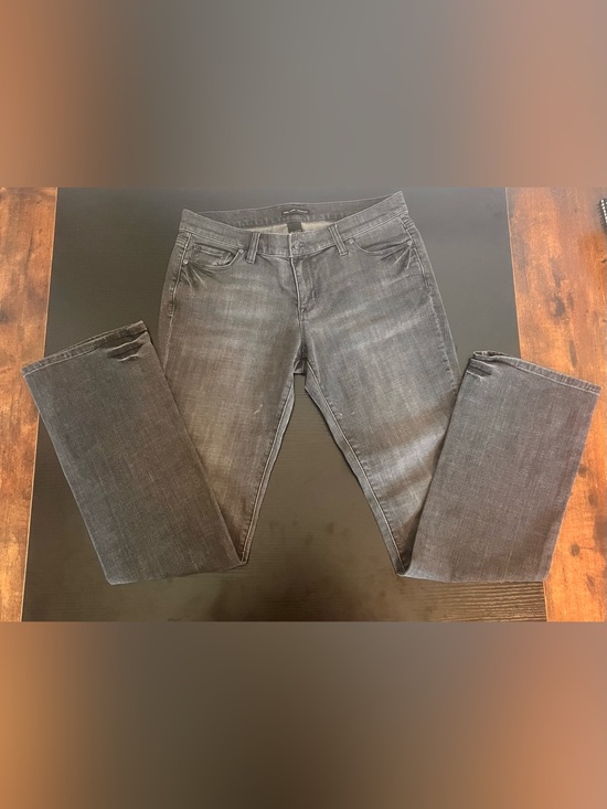 New York & Company Denim - NY&Co Washed Black Low Rise Bootcut Jeans 🐝